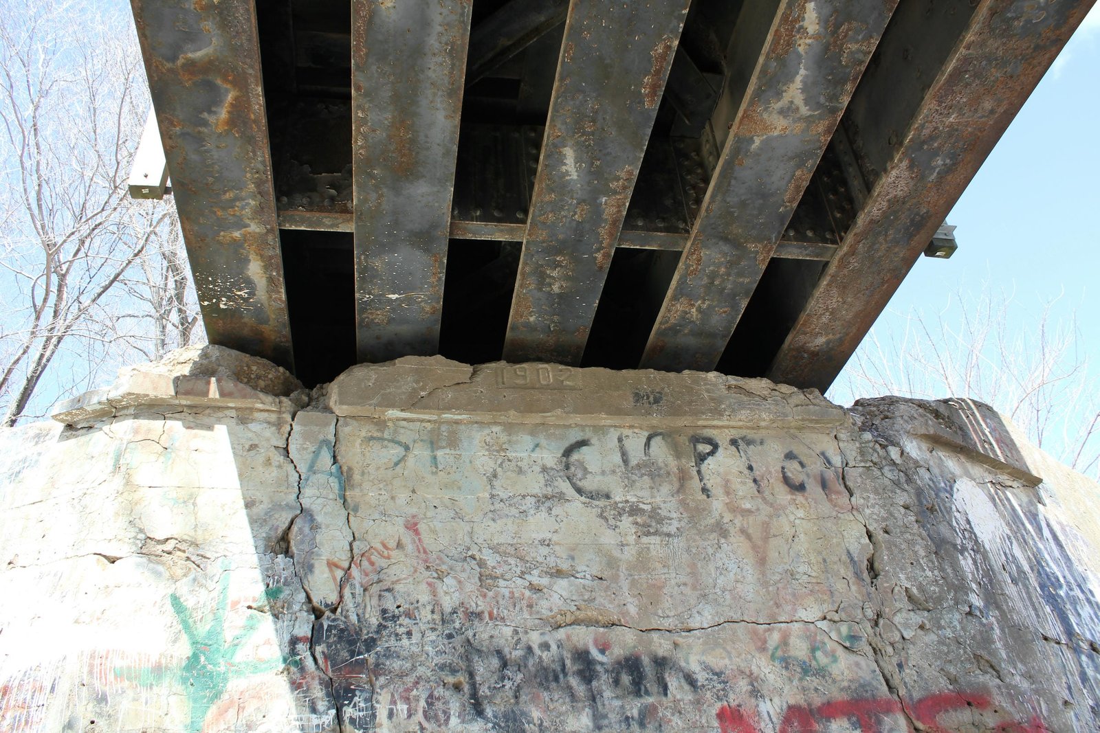 Under bridge